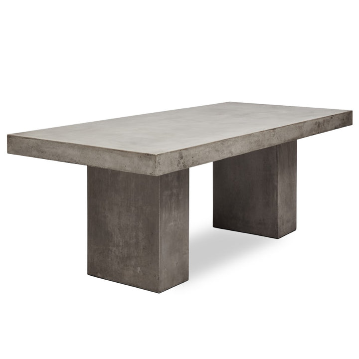 CONCRETE SLAB DINING TABLE 8'