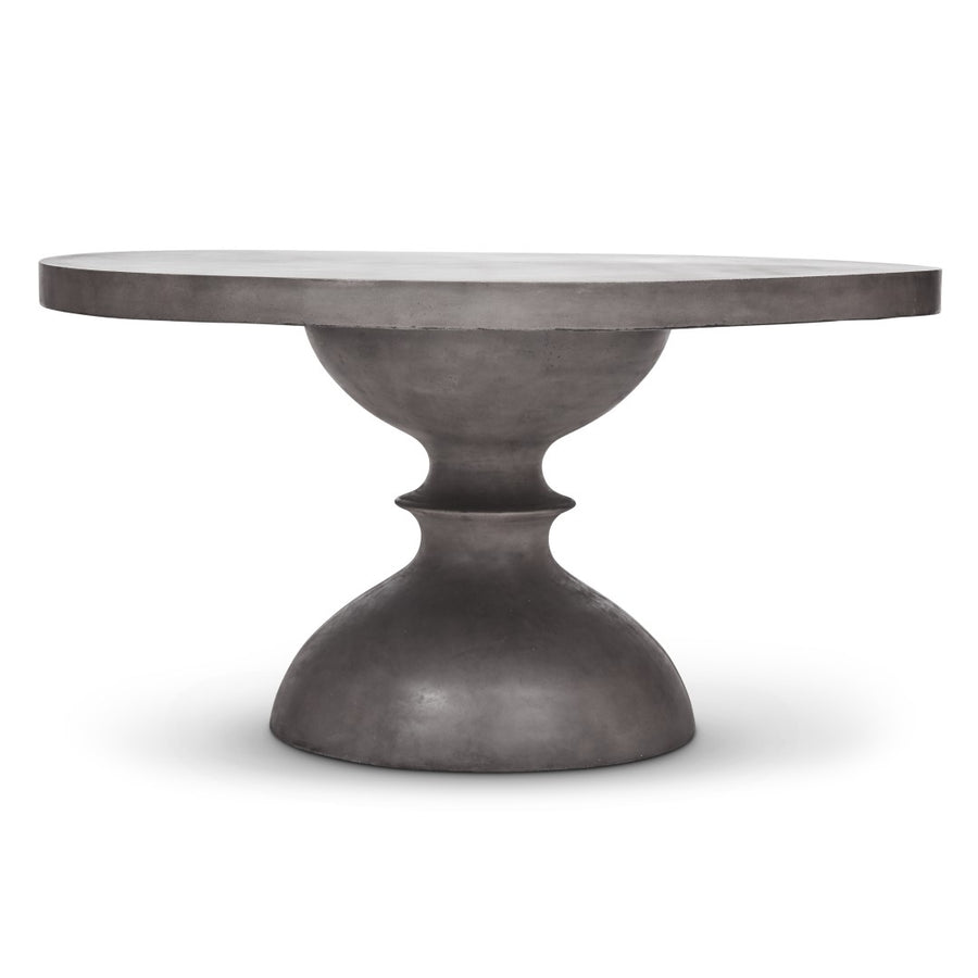 5' ROUND CONCRETE SPINDLE DINING TABLE