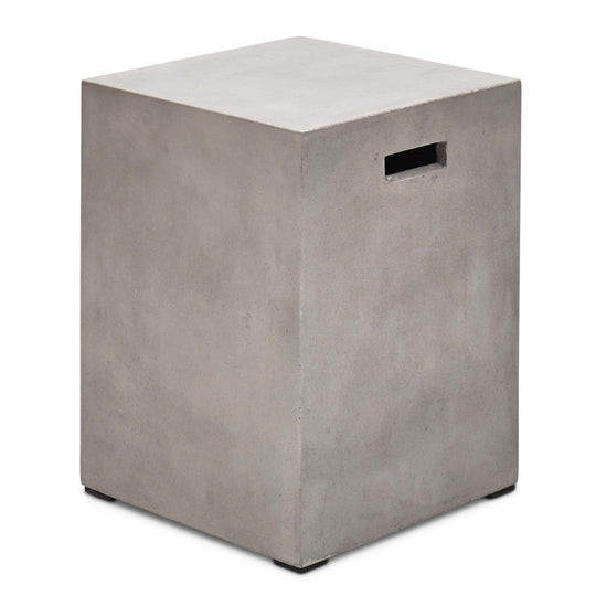 CONCRETE SQUARE STOOLAccent Tables + StoolsDARK GRAYVGS - UNA - STOOL