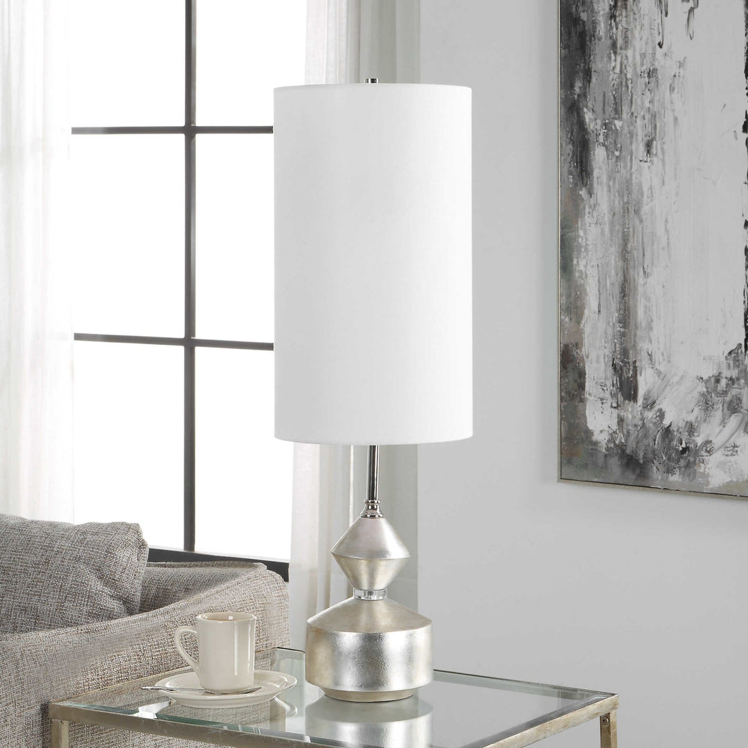 VIAL SILVER LEAF BUFFET LAMP