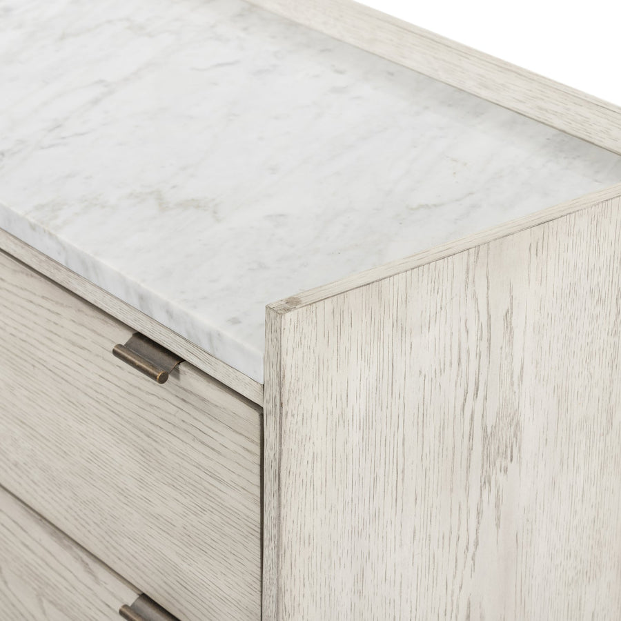 VIGGO VINTAGE WHITE OAK DRESSER