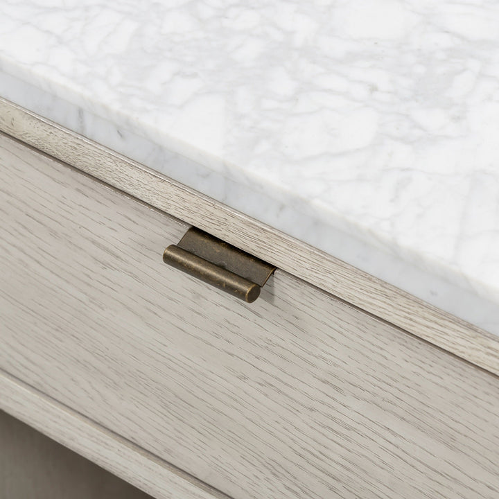 VIGGO VINTAGE WHITE OAK NIGHTSTAND