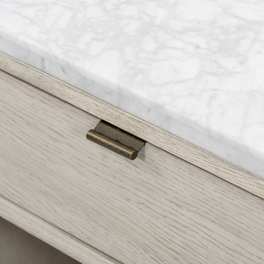 VIGGO VINTAGE WHITE OAK NIGHTSTAND