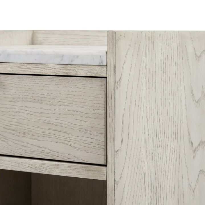 VIGGO VINTAGE WHITE OAK NIGHTSTAND