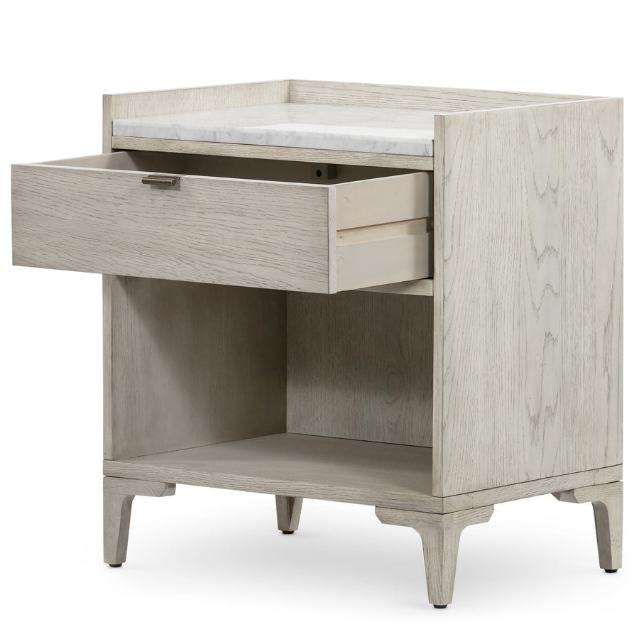 VIGGO VINTAGE WHITE OAK NIGHTSTAND