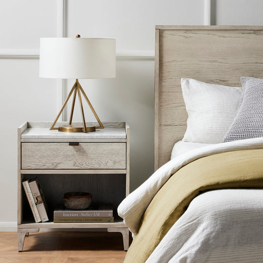 VIGGO VINTAGE WHITE OAK NIGHTSTAND