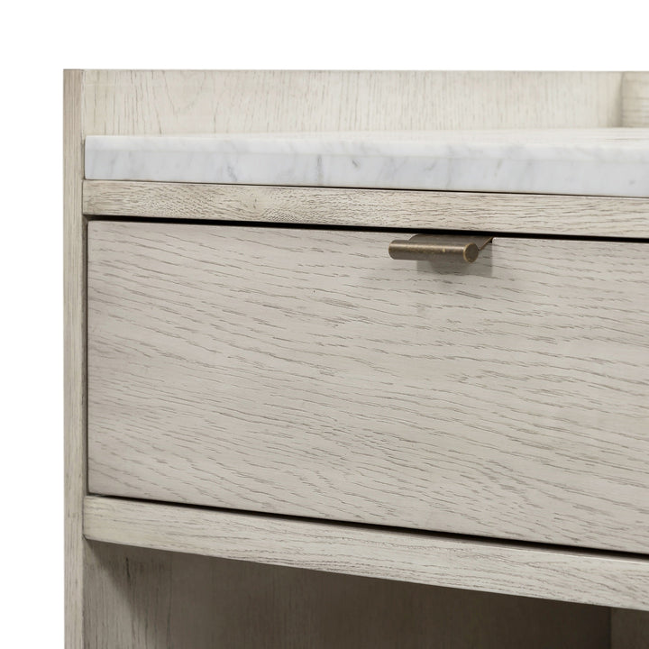 VIGGO VINTAGE WHITE OAK NIGHTSTAND