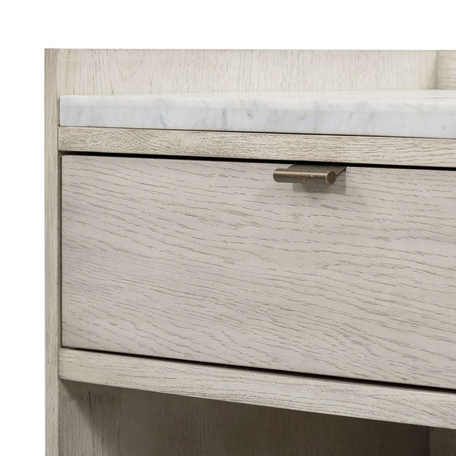 VIGGO VINTAGE WHITE OAK NIGHTSTAND