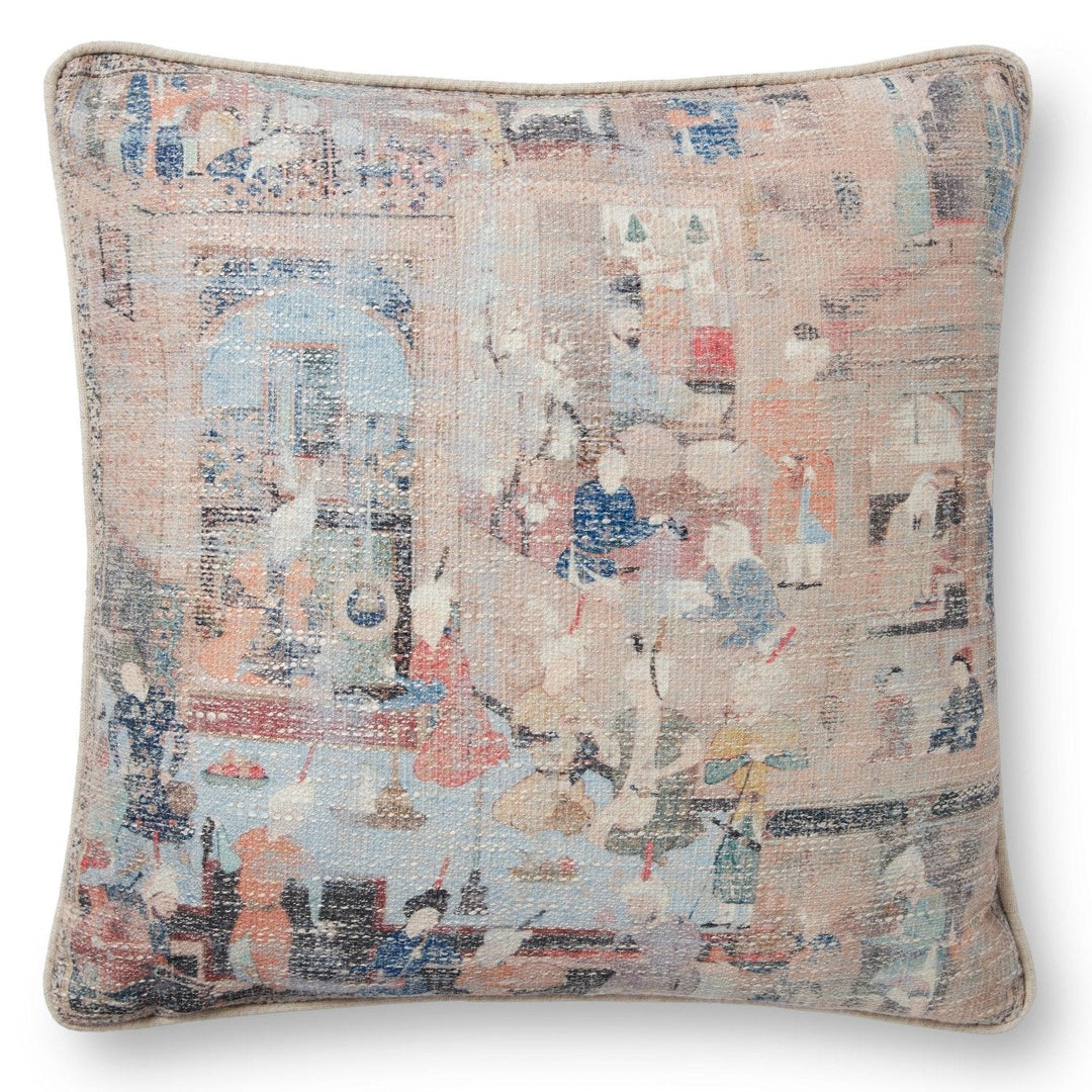 VILLAGE SCENES VINTAGE PRINT PILLOWS