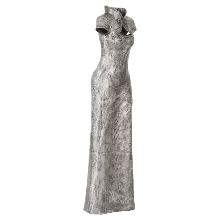 VINTAGE SILVER DRESS FLOOR SCULPTURES