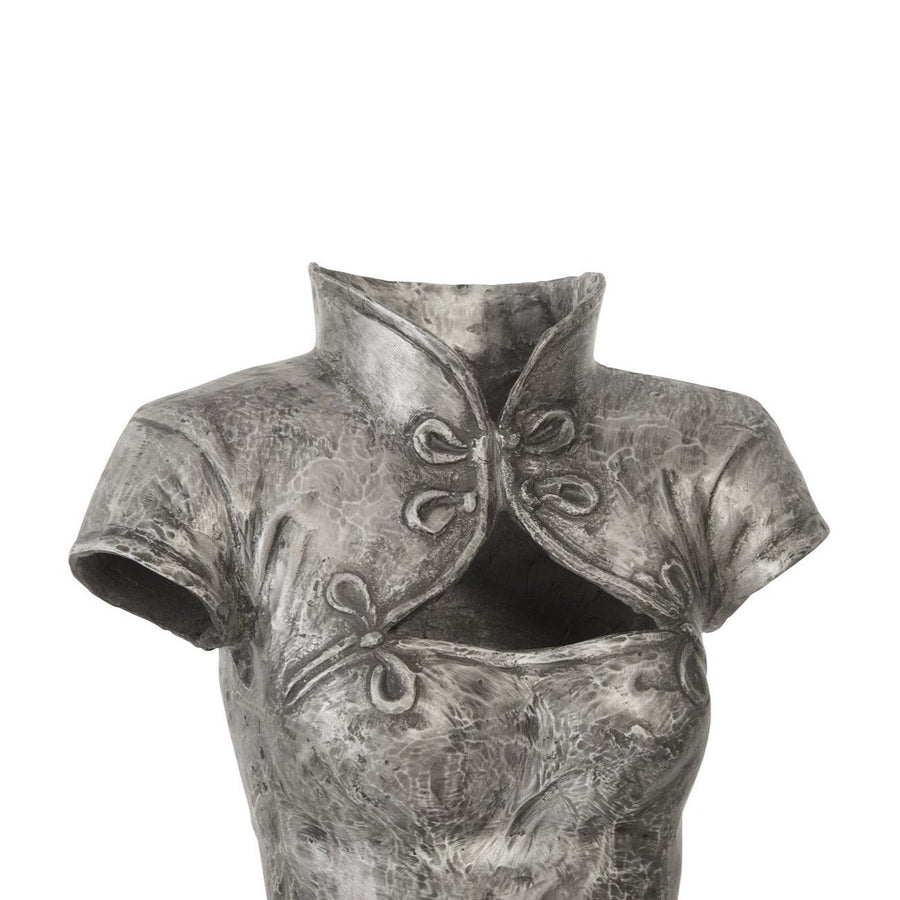 VINTAGE SILVER DRESS FLOOR SCULPTURES