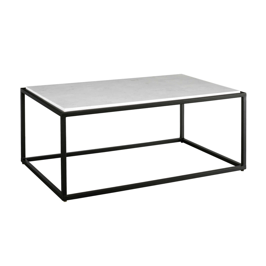 VOLA WHITE MARBLE TOP COFFEE TABLE