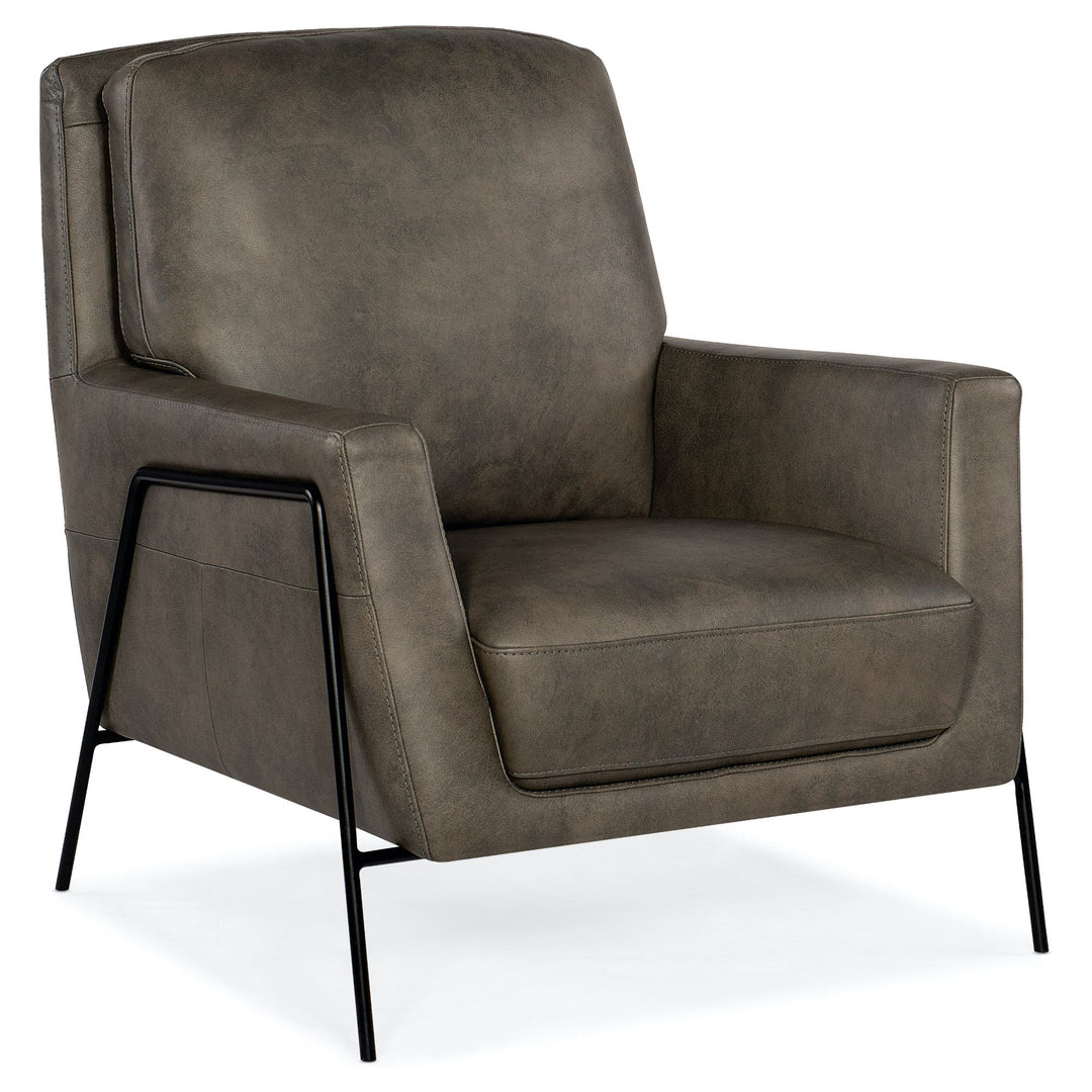 WALKER LEATHER ARM CHAIR: ANKUR METEOR