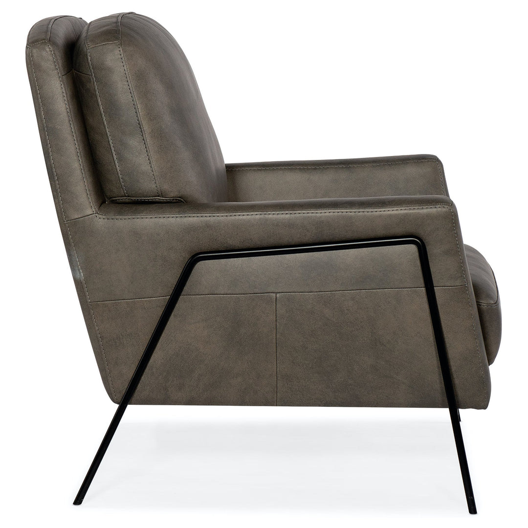 WALKER LEATHER ARM CHAIR: ANKUR METEOR