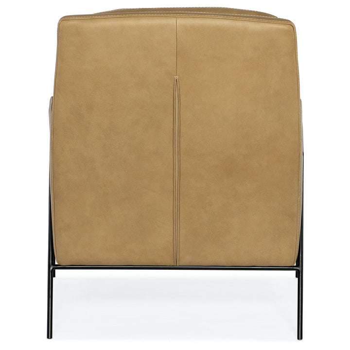 WALKER LEATHER ARM CLUB CHAIR: ANKUR SAND