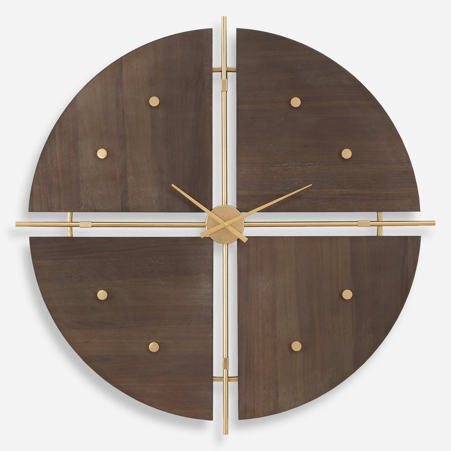 WALNUT ELEGANCE WALL CLOCK