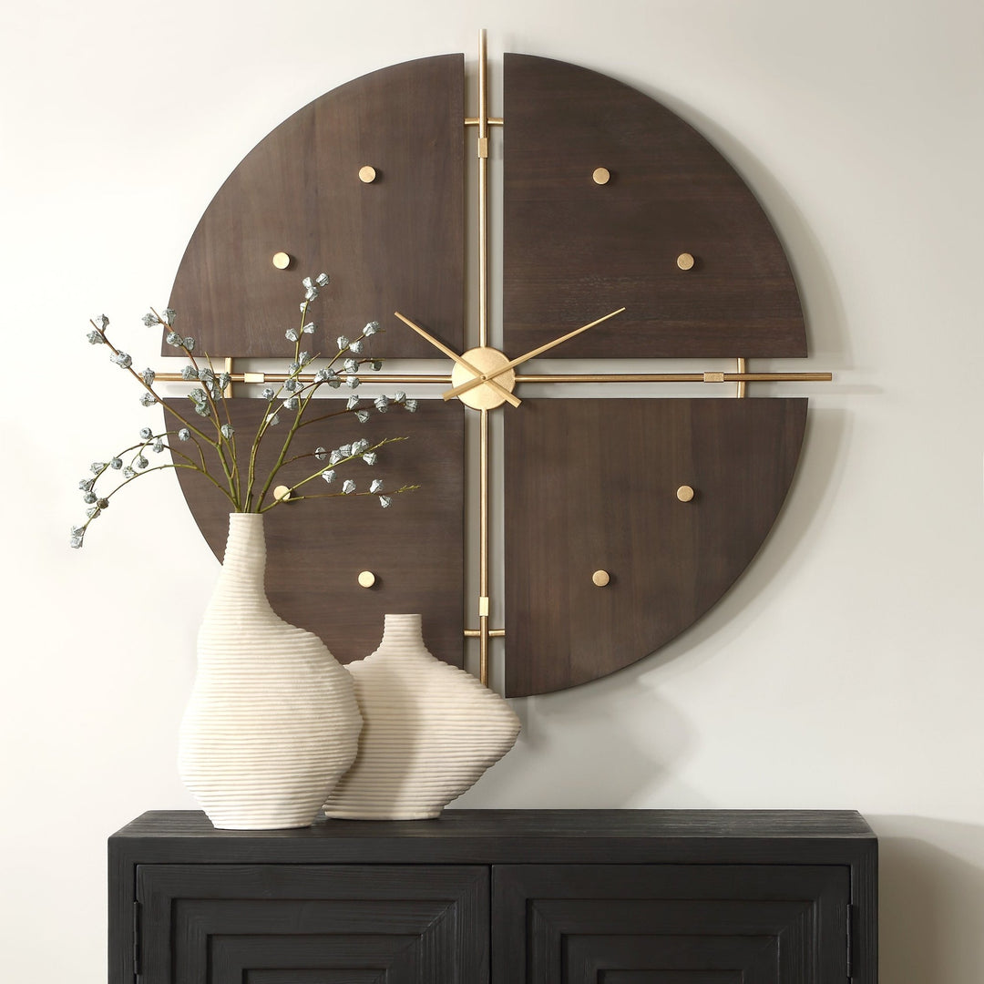 WALNUT ELEGANCE WALL CLOCK