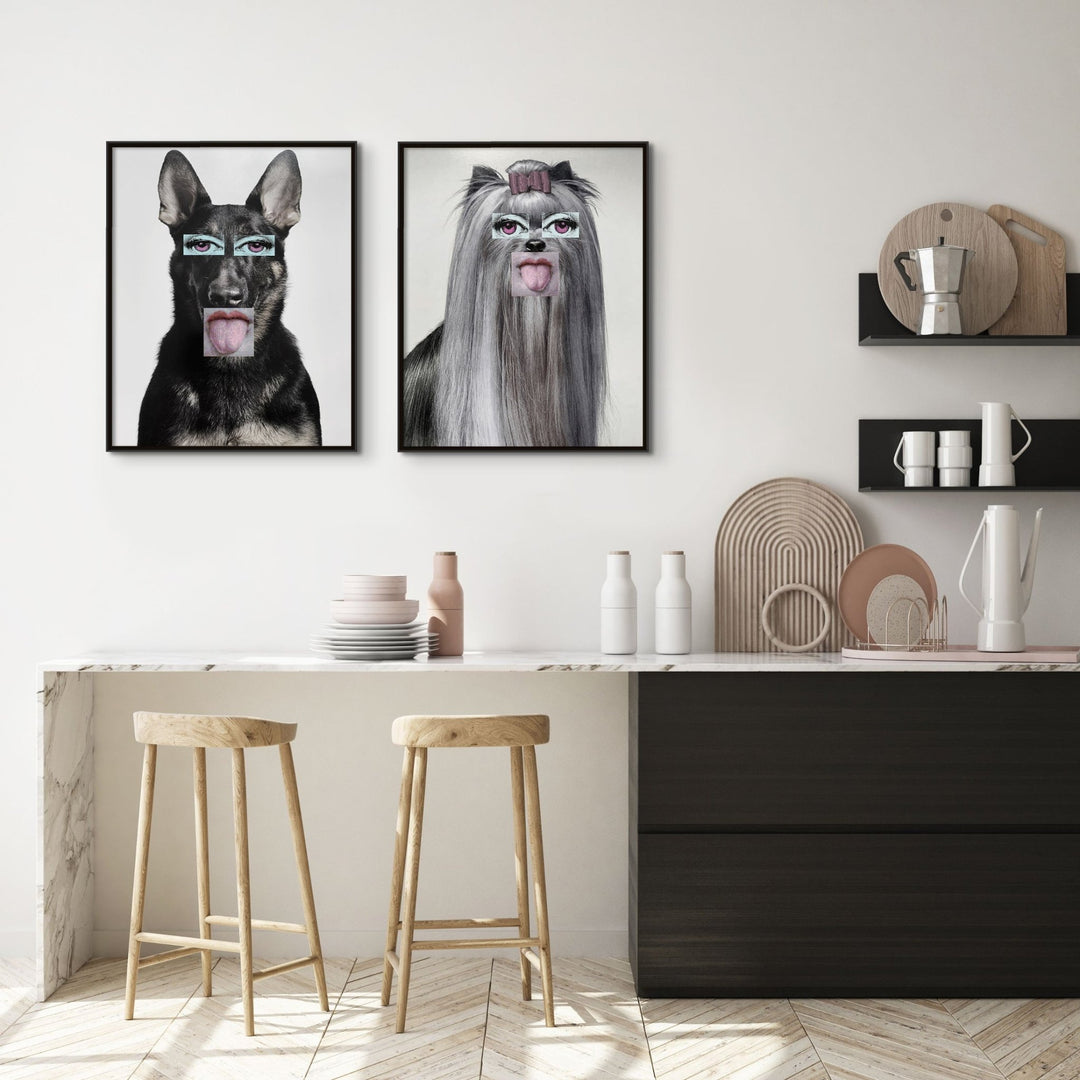 "WEIRD DOG" CANVAS ART