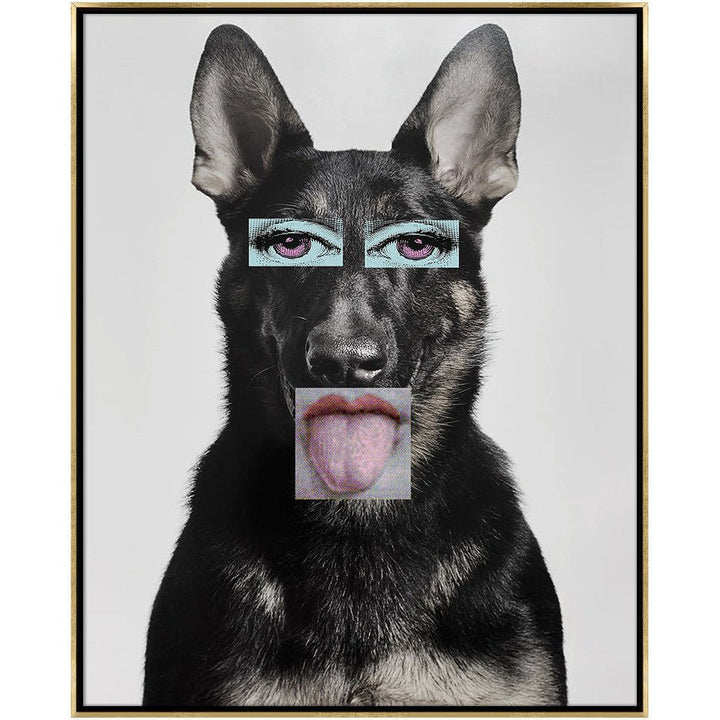 "WEIRD DOG" CANVAS ART