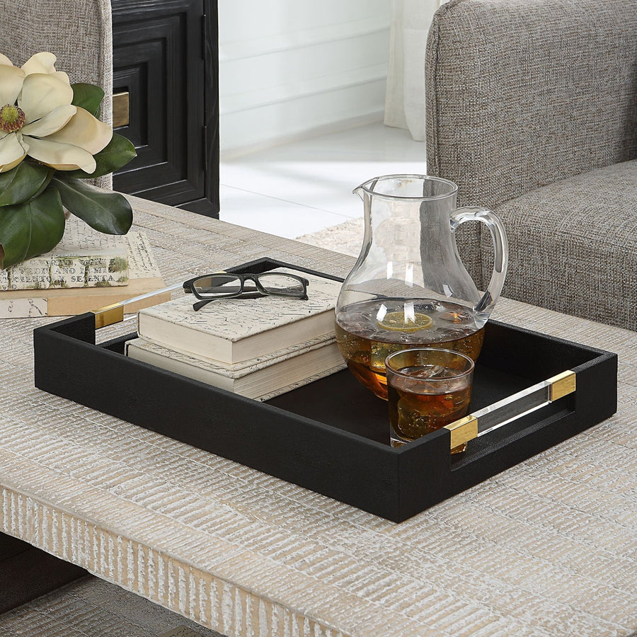 WESSEX BLACK SHAGREEN TRAY