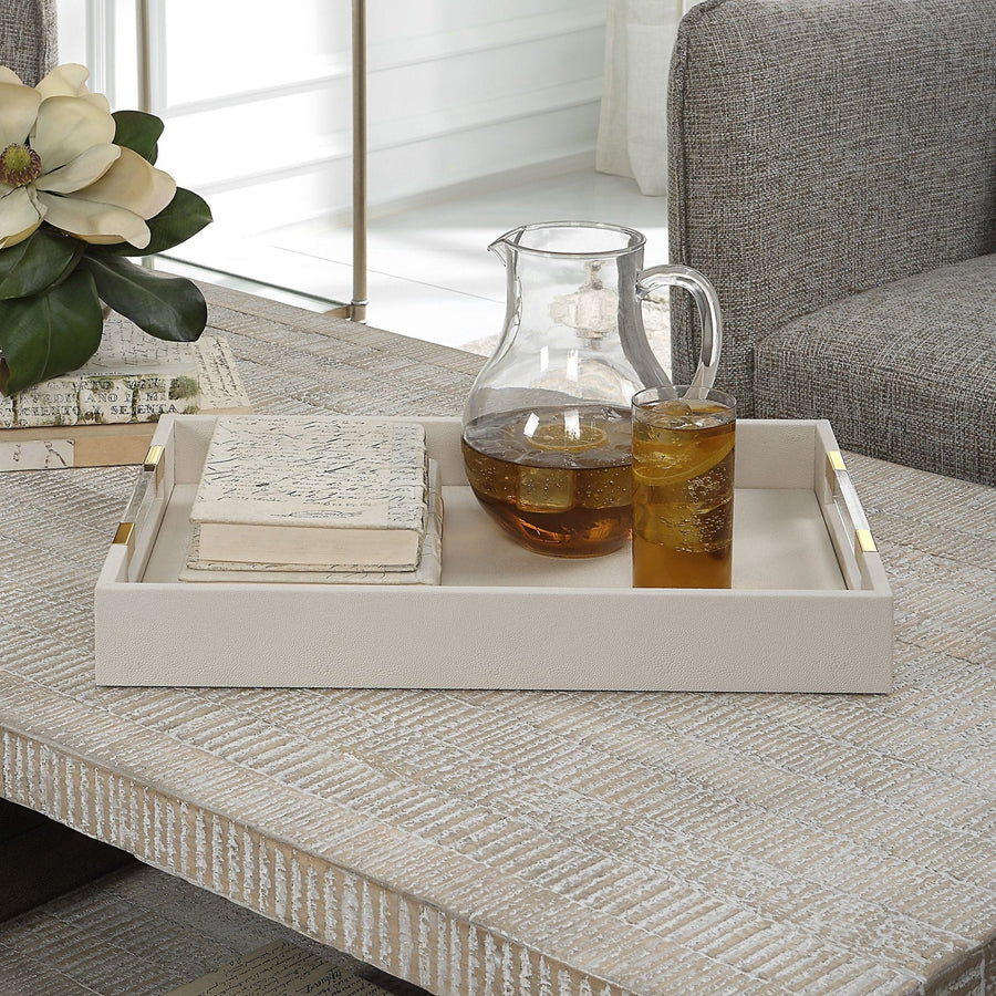 WESSEX IVORY SHAGREEN TRAY