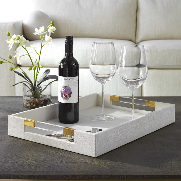 WESSEX IVORY SHAGREEN TRAY