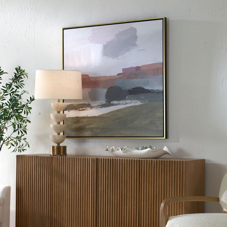 "WESTWARD" FRAMED ABSTRACT LANDSCAPE ART