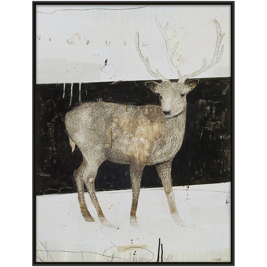 "WHITE BUCK" CANVAS ART