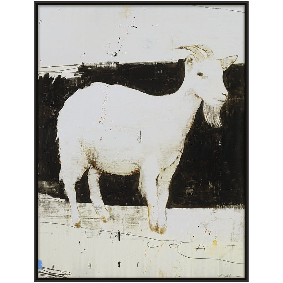 "WHITE GOAT" CANVAS ART