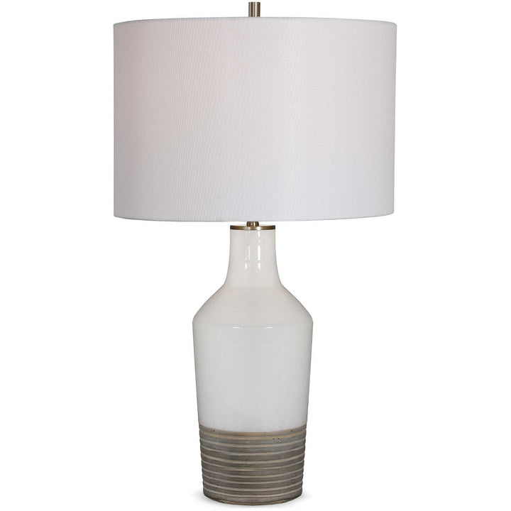 WHITE SANDS CERAMIC LAMP