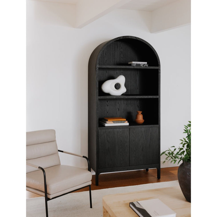 WILDE DISPLAY CABINET: BLACK OAK