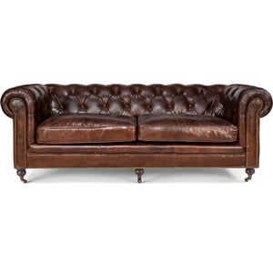 WINDSOR VINTAGE LEATHER CHESTERFIELD SOFA