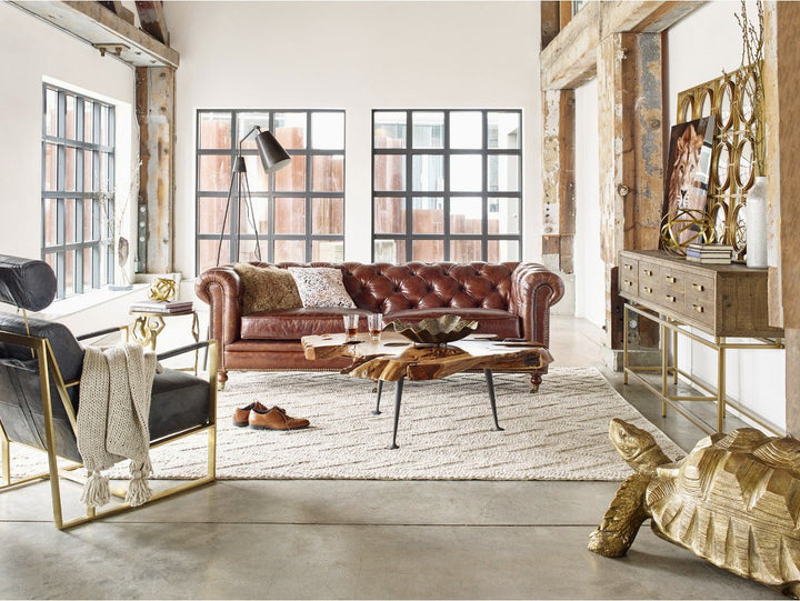 WINDSOR VINTAGE LEATHER CHESTERFIELD SOFA