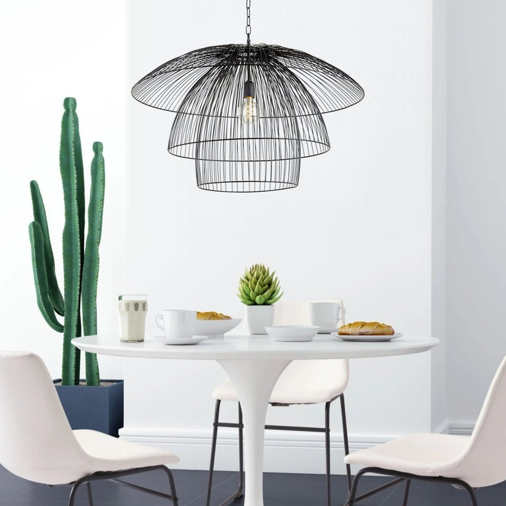 WIRED METAL CANOPY PENDANT