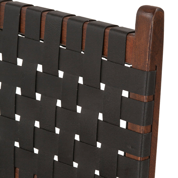LISBON WOVEN LEATHER DINING CHAIRS | SET OF 2
