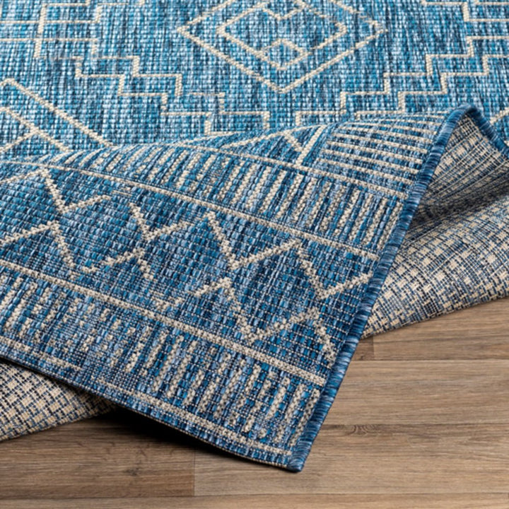 YONI OUTDOOR RUG: BLUE + WHITEBLUEDiscontinuedEAG2342 - 5376