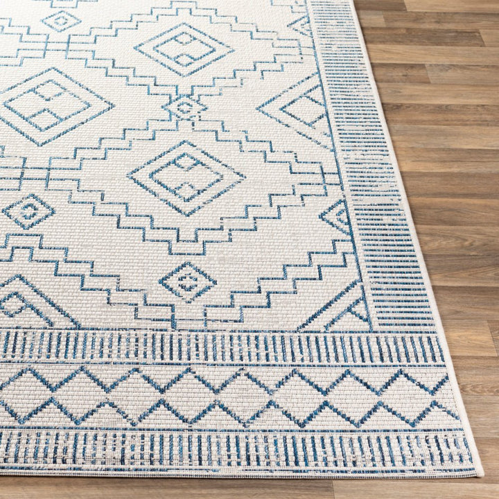 YONI OUTDOOR RUG: BLUE + WHITEBLUEDiscontinuedEAG2343 - 5376