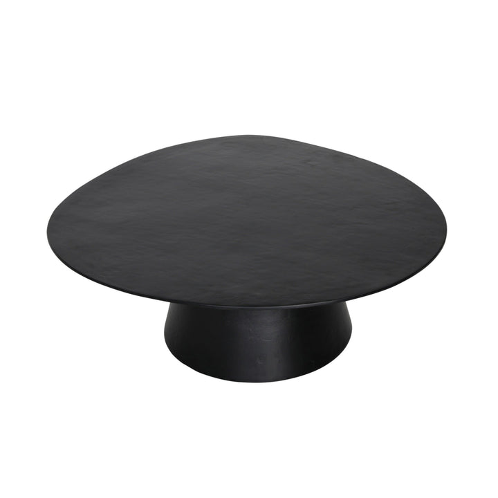 ZSOLT MATTE BLACK ALUMINUM COFFEE TABLE