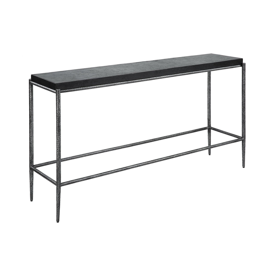 ZUMA BLACK CONCRETE + METAL CONSOLE