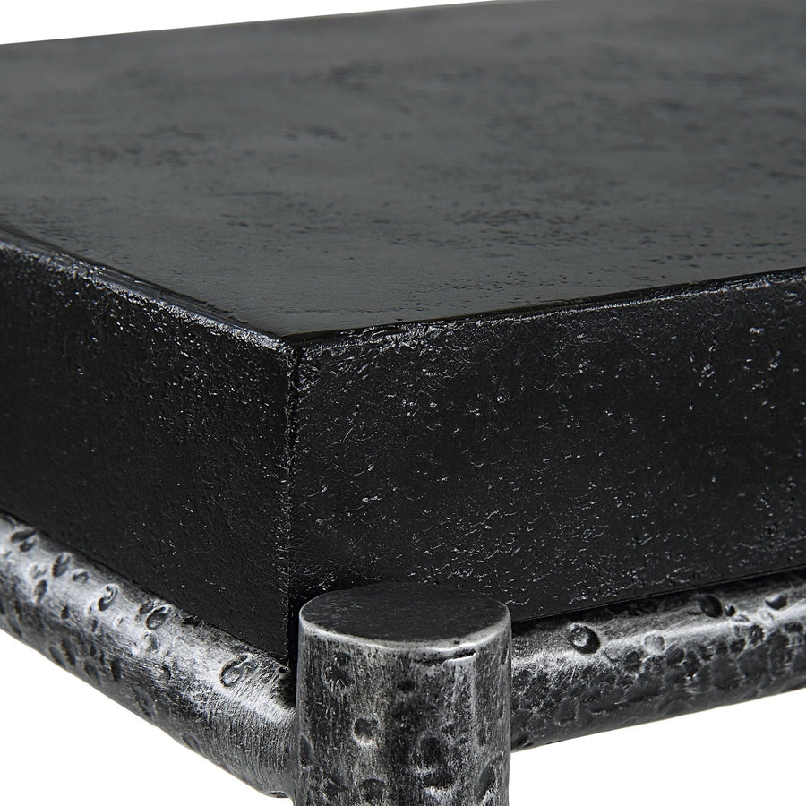 ZUMA BLACK CONCRETE + METAL CONSOLE