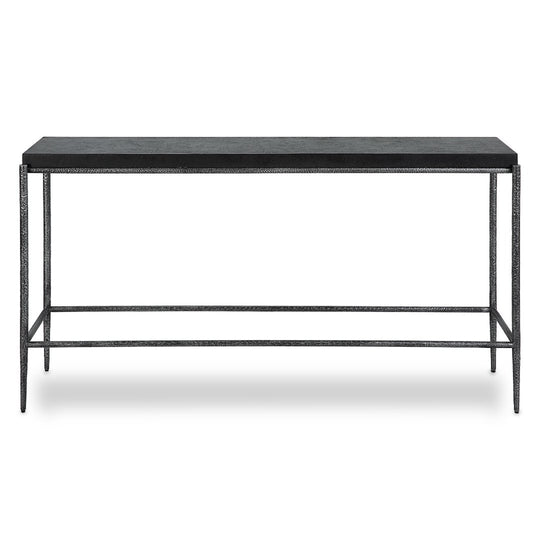 ZUMA BLACK CONCRETE + METAL CONSOLE