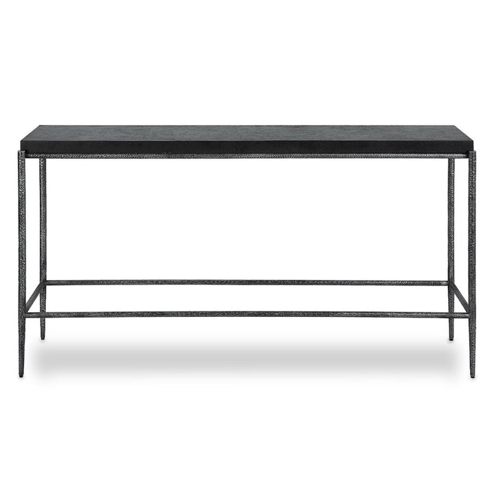 ZUMA BLACK CONCRETE + METAL CONSOLE