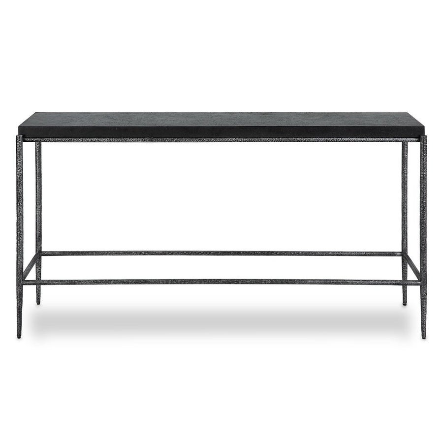 ZUMA BLACK CONCRETE + METAL CONSOLE