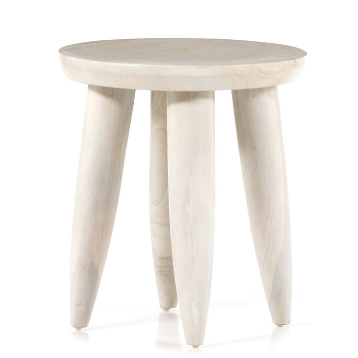 ZURI IVORY TEAK ACCENT TABLE