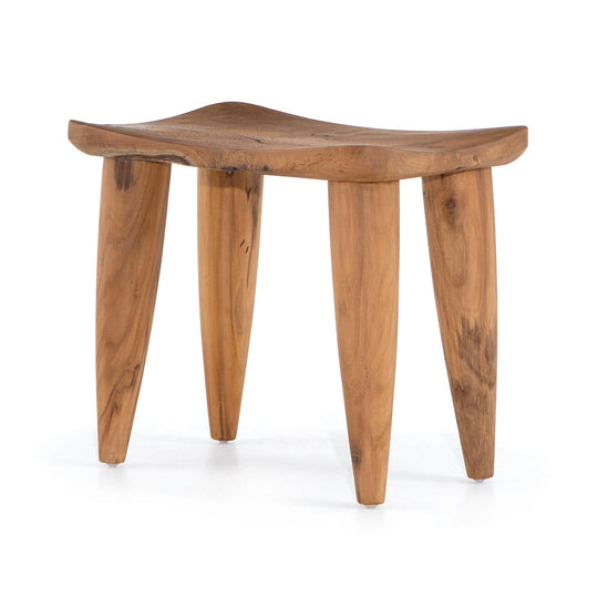 ZURI NATURAL TEAK ACCENT STOOL