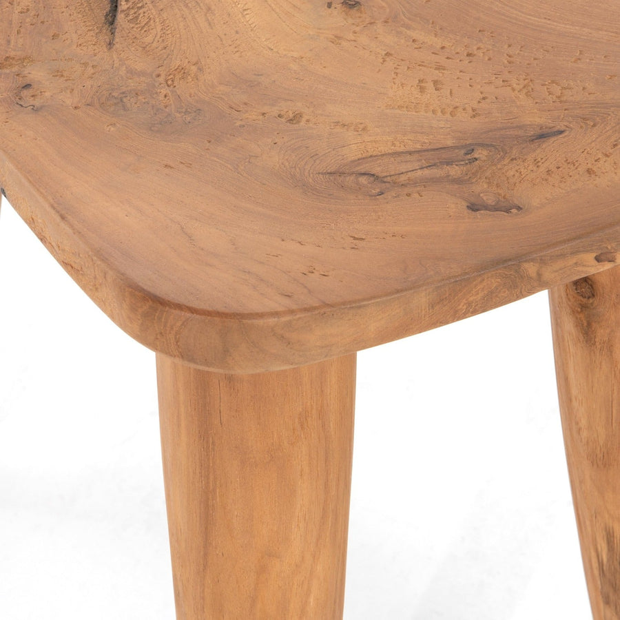 ZURI NATURAL TEAK ACCENT STOOL