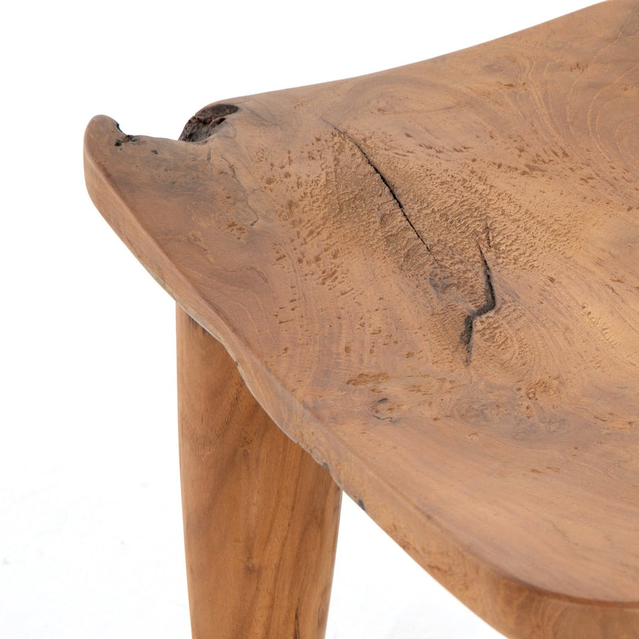 ZURI NATURAL TEAK ACCENT STOOL