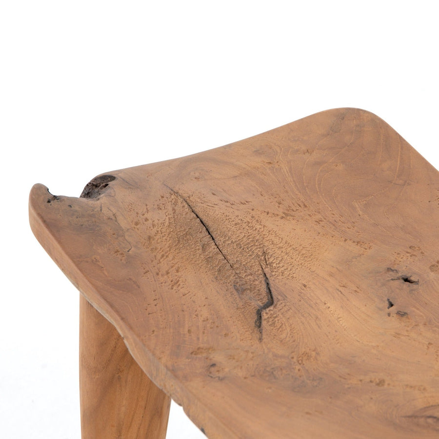 ZURI NATURAL TEAK ACCENT STOOL