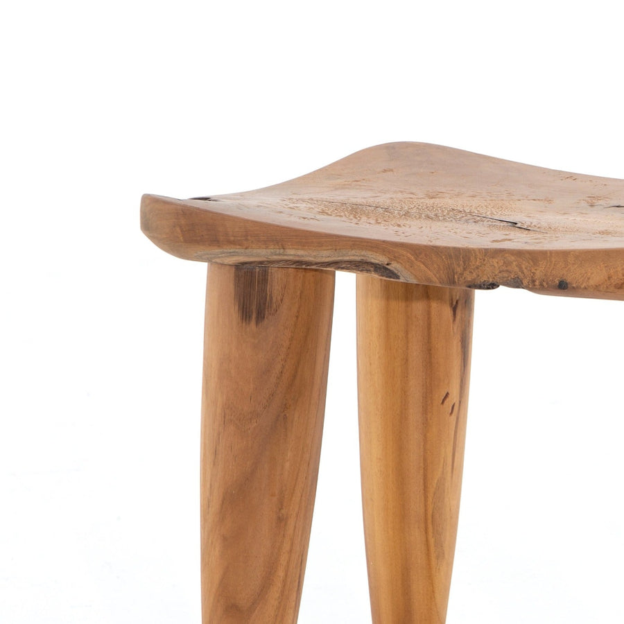 ZURI NATURAL TEAK ACCENT STOOL