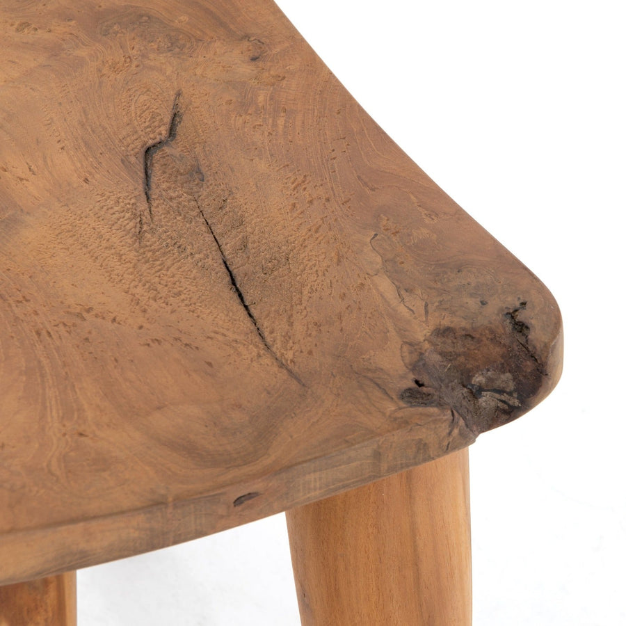 ZURI NATURAL TEAK ACCENT STOOL